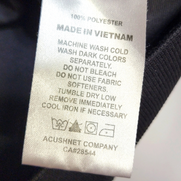 Footjoy FJ Black Sleeveless Quarter Zip Pullover Ribbed Size XL #396 - Picture 4 of 5